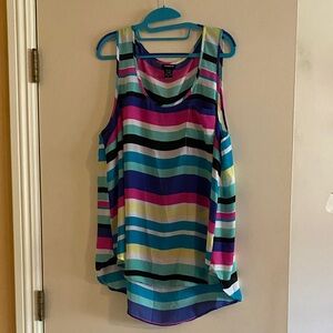 Torrid Multicolor Striped Tank Top